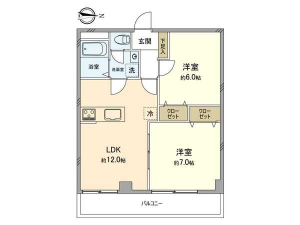 パールハイム新城 間取図(平面図) 間取図(平面図)