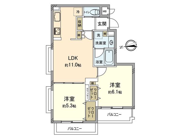 グレイス武蔵中原 Ⅱ 間取図(平面図) 間取図(平面図)