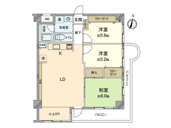 エイム平間 間取図(平面図) エイム平間 間取図(平面図)