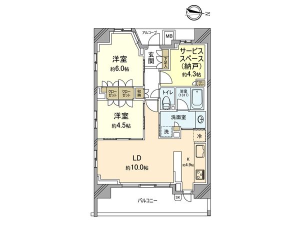 パークホームズ武蔵小杉今井仲町 間取図(平面図) 間取図(平面図)