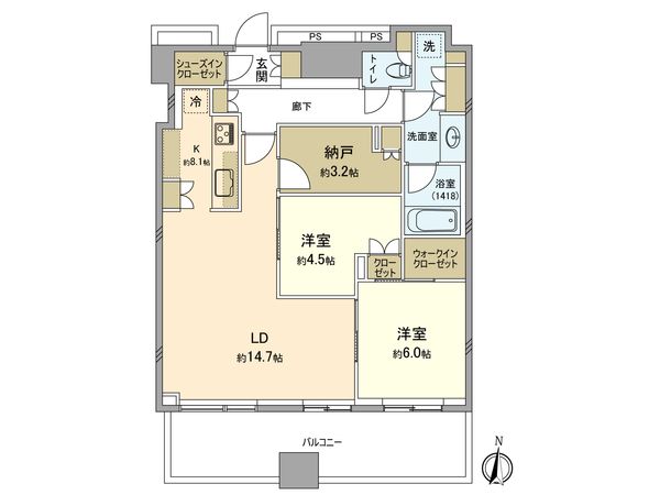 パークシティ武蔵小杉ザガーデンタワーズウエスト 間取図(平面図) 間取図(平面図)