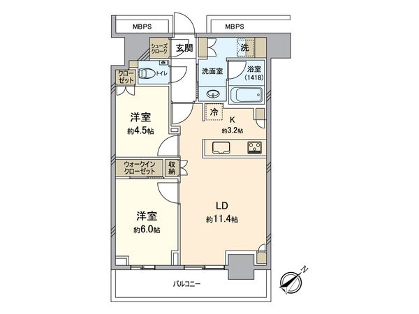 コスギサードアヴェニューザ・レジデンス 間取図(平面図)