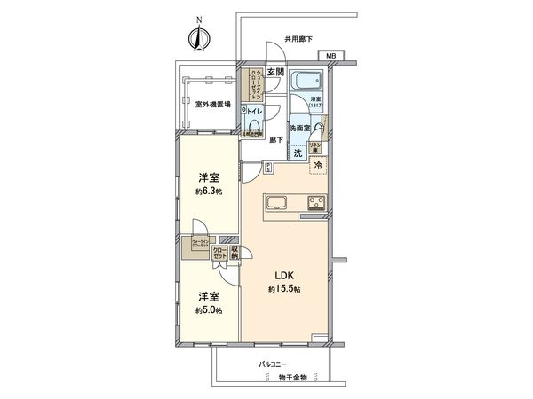 プレシス武蔵新城 間取図(平面図)