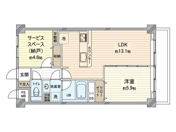 武蔵小杉ハイツ 間取図(平面図) 間取図(平面図)