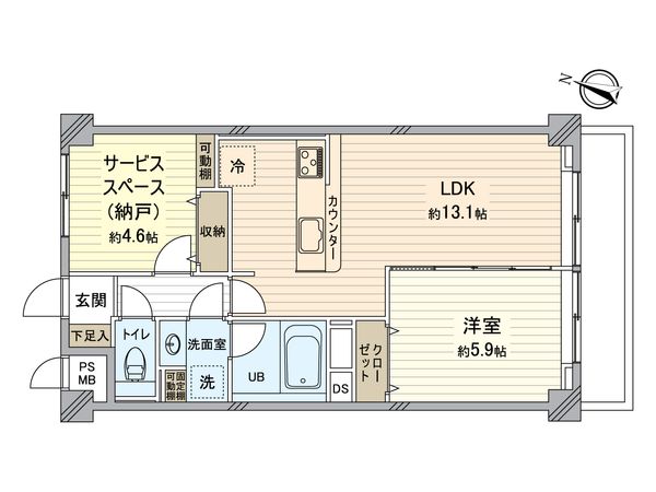 武蔵小杉ハイツ 間取図(平面図)