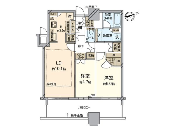 パークシティ武蔵小杉ザグランドウイングタワー 間取図(平面図)