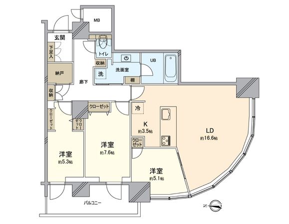 パークシティ武蔵小杉ステーションフォレストタワー 間取図(平面図)