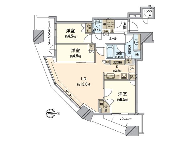 パークシティ武蔵小杉ザガーデンタワーズイースト 間取図(平面図) パークシティ武蔵小杉ザガーデンタワーズイースト 間取図(平面図)