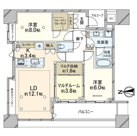 エクラスタワー武蔵小杉 間取図(平面図) エクラスタワー武蔵小杉 間取図(平面図)