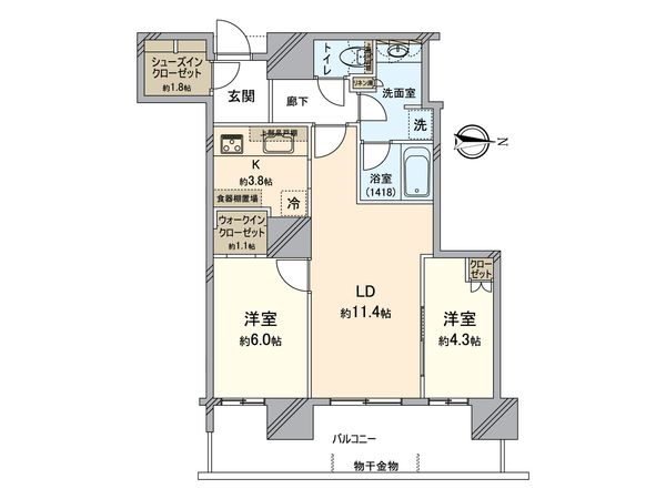パークシティ武蔵小杉ミッドスカイタワー 間取図(平面図)