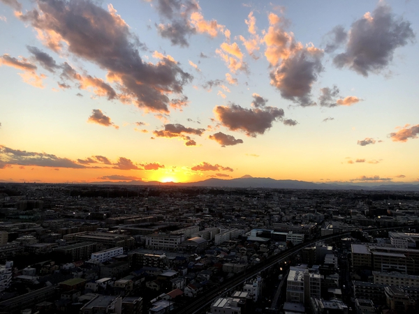 パークシティ武蔵小杉ザガーデン タワーズウエスト バルコニーからの眺望