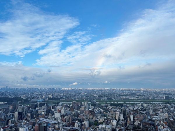 パークシティ武蔵小杉ザガーデンタワーズイースト バルコニーからの眺望