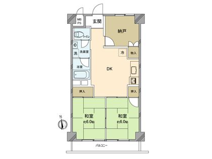 武蔵小杉ハイツ 間取図(平面図)