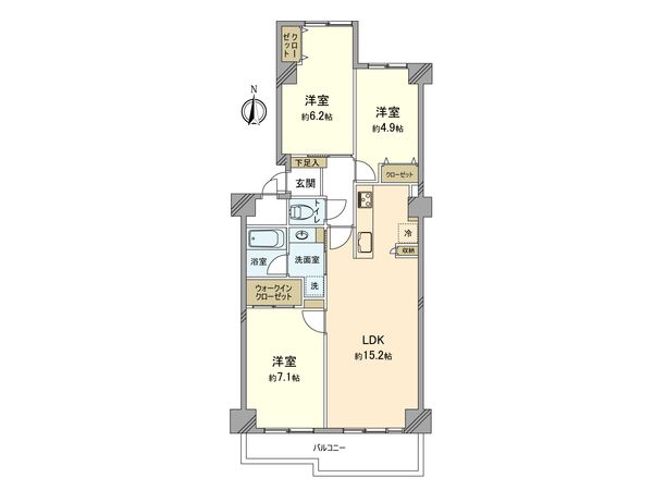 武蔵小杉ハウス 間取図(平面図)