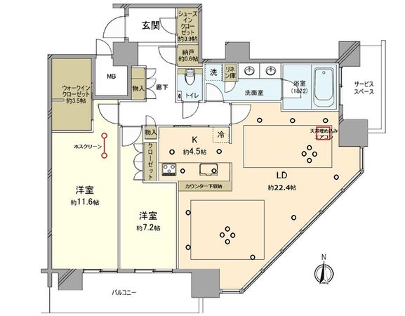 パークシティ武蔵小杉ステーションフォレストタワー 間取図(平面図) パークシティ武蔵小杉ステーションフォレストタワー 間取図(平面図)