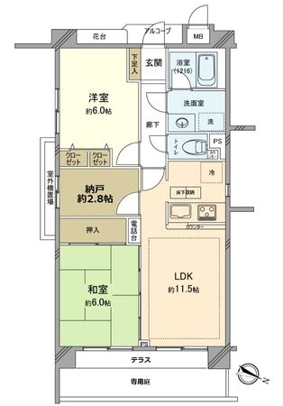 クレッセント武蔵新城 イースト 間取図(平面図) クレッセント武蔵新城 イースト 間取図(平面図)