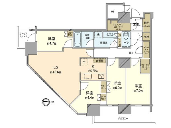 パークシティ武蔵小杉ミッドスカイタワー 間取図(平面図) パークシティ武蔵小杉ミッドスカイタワー 間取図(平面図)