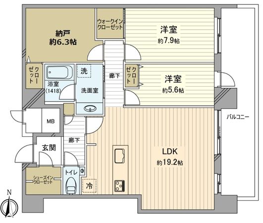 パークシティ武蔵小杉ステーションフォレストタワー 間取図(平面図) パークシティ武蔵小杉ステーションフォレストタワー 間取図(平面図)