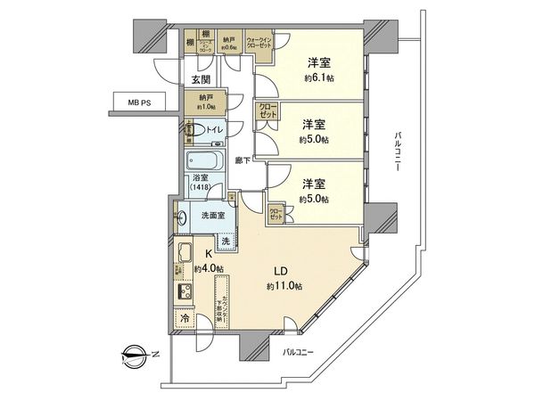 プラウドタワー武蔵小杉 間取図(平面図) プラウドタワー武蔵小杉 間取図(平面図)