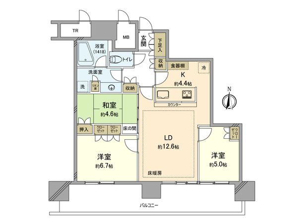 パークシティ武蔵小杉ステーションフォレストタワー 間取図(平面図) パークシティ武蔵小杉ステーションフォレストタワー 間取図(平面図)