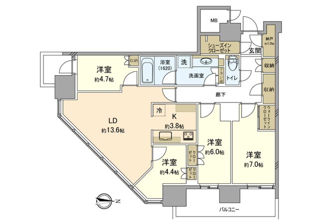 パークシティ武蔵小杉ミッドスカイタワー 間取図(平面図) パークシティ武蔵小杉ミッドスカイタワー 間取図(平面図)