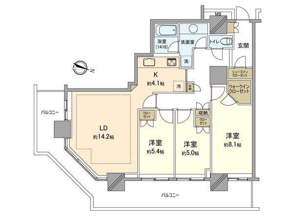 リエトコート武蔵小杉 ザ・クラッシィタワー 間取図(平面図) リエトコート武蔵小杉 ザ・クラッシィタワー 間取図(平面図)