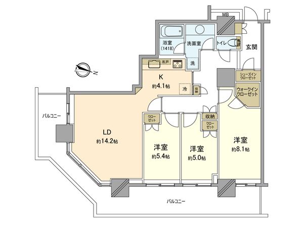 リエトコート武蔵小杉 ザ・クラッシィタワー 間取図(平面図) リエトコート武蔵小杉 ザ・クラッシィタワー 間取図(平面図)