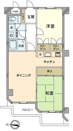 ライオンズマンション新丸子 間取図(平面図) 間取図(平面図)