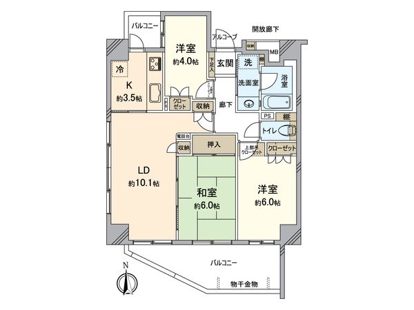 新丸子パークホームズ 間取図(平面図)