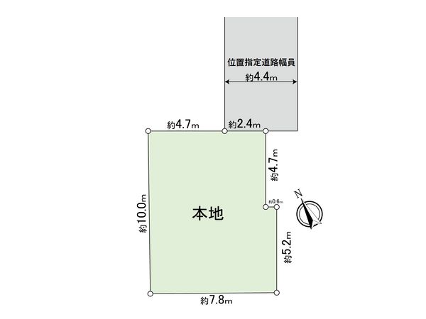 川崎区田島町(古家付き土地) 区画図 川崎区田島町(古家付き土地) 区画図