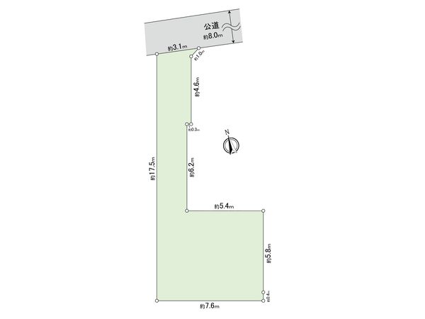 川崎区大島5丁目(土地) 区画図