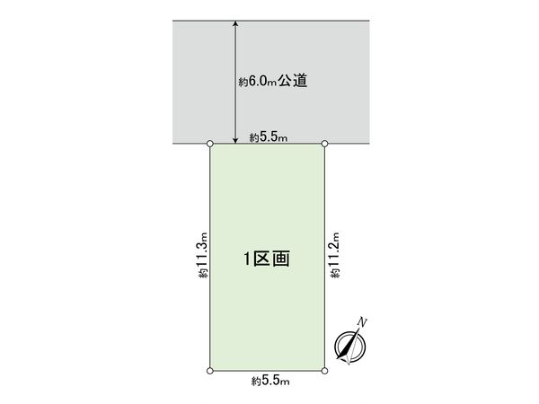 川崎区京町3丁目(土地)1区画 区画図