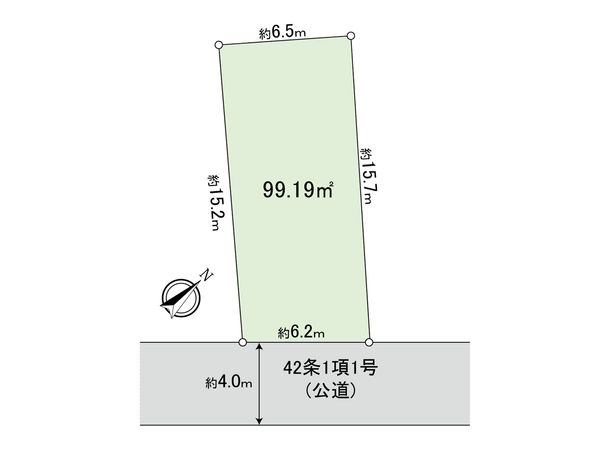 幸区南加瀬3丁目(古家付き土地) 区画図 幸区南加瀬3丁目(古家付き土地) 区画図