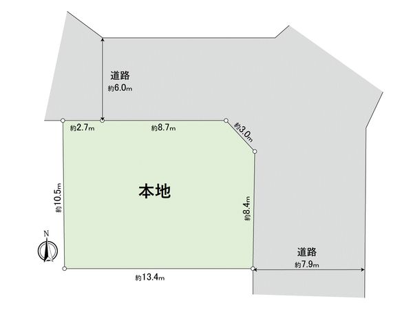 川崎区追分町土地 区画図