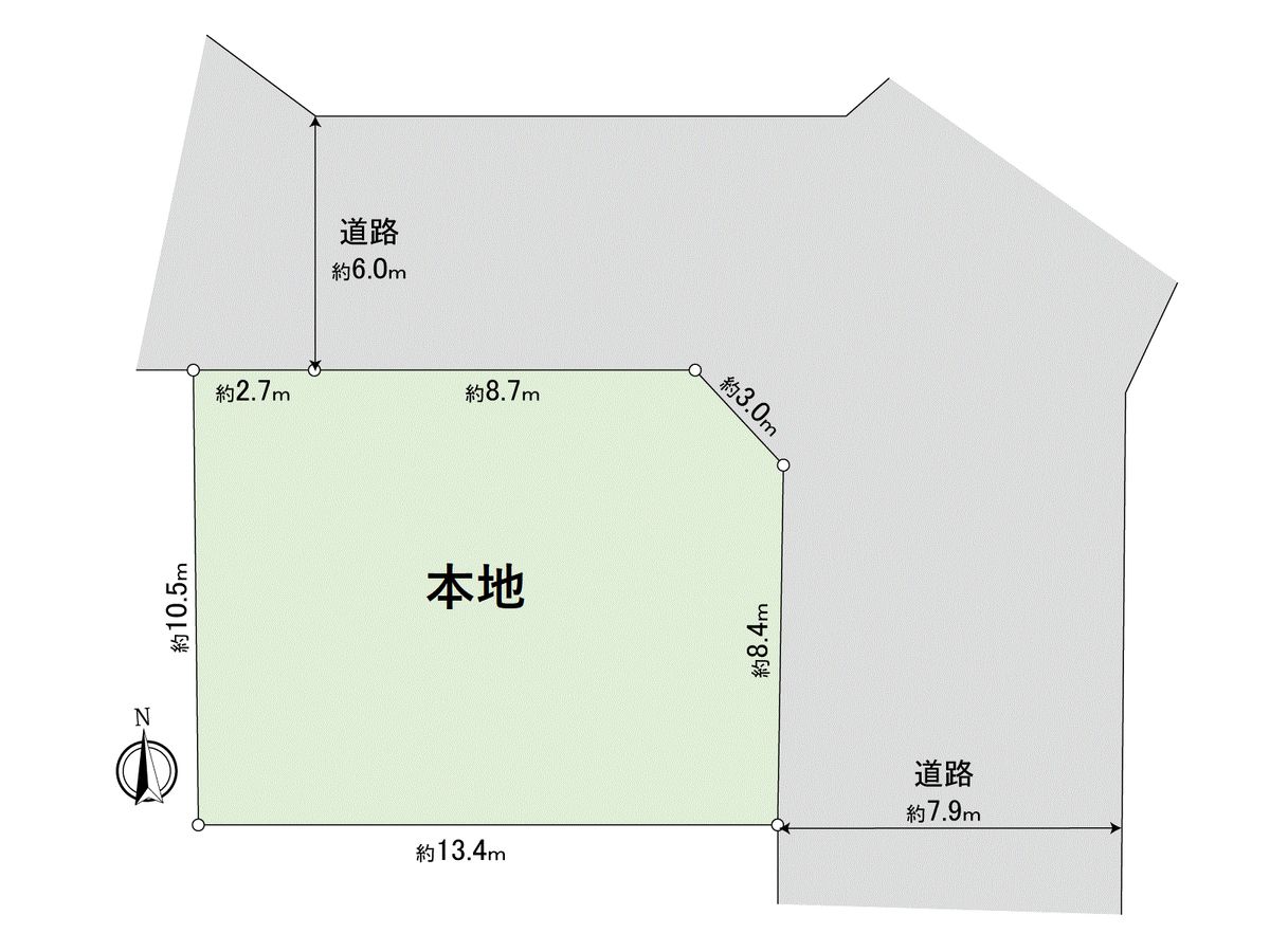 川崎区追分町(土地) 区画図 区画図