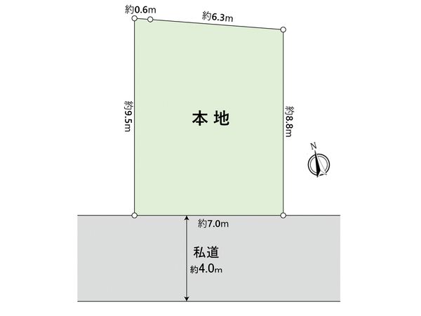 幸区中幸町2丁目(土地) 区画図