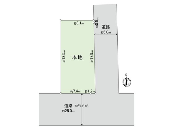 川崎区藤崎4丁目土地 区画図