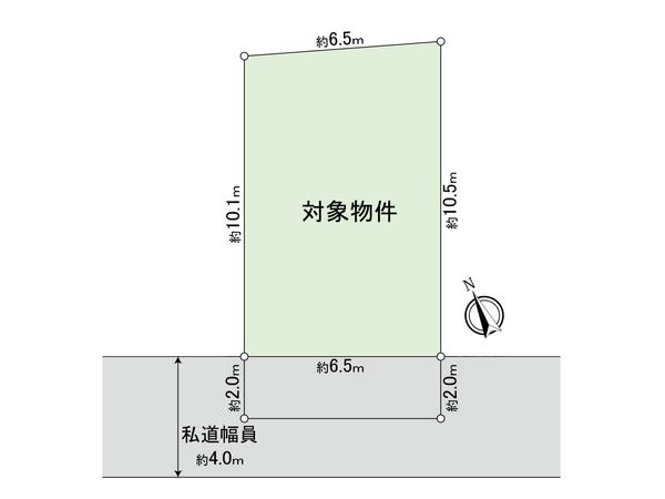 幸区中幸町2丁目土地 区画図