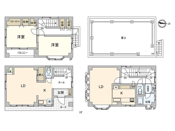 川崎区大師町(戸建) 間取図(平面図)