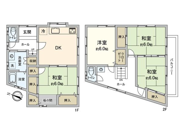 鶴見区寛政町戸建 間取図(平面図) 鶴見区寛政町戸建 間取図(平面図)