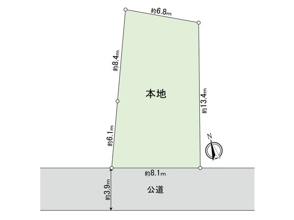 川崎区藤崎3丁目戸建 区画図 川崎区藤崎3丁目戸建 区画図