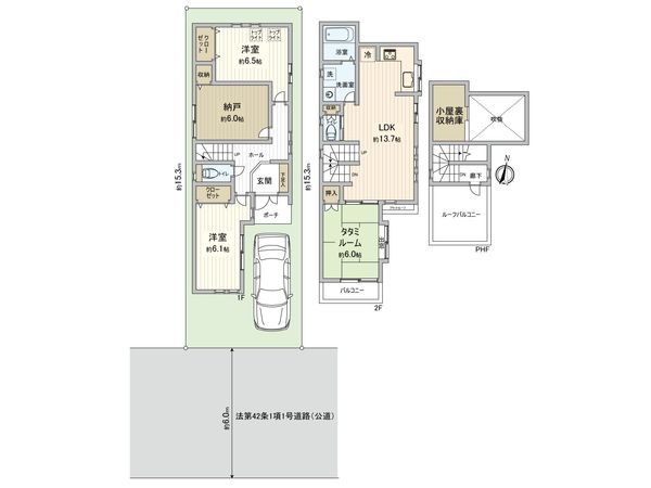 鶴見区汐入町3丁目戸建 間取図(平面図) 鶴見区汐入町3丁目戸建 間取図(平面図)