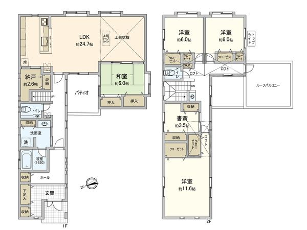 川崎区宮前町戸建 間取図(平面図) 間取図(平面図)