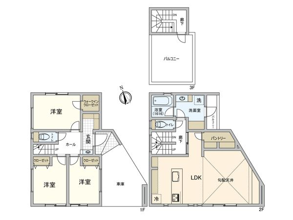 幸区柳町新築戸建 間取図(平面図)