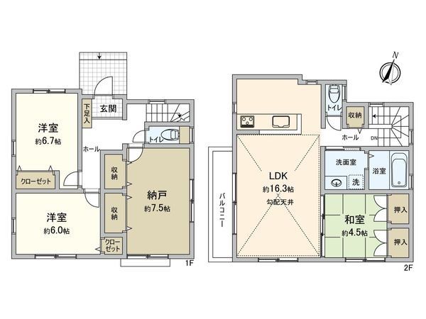 鶴見区梶山2丁目 戸建 間取図(平面図)