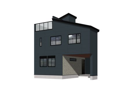 幸区柳町新築戸建 外観パース図