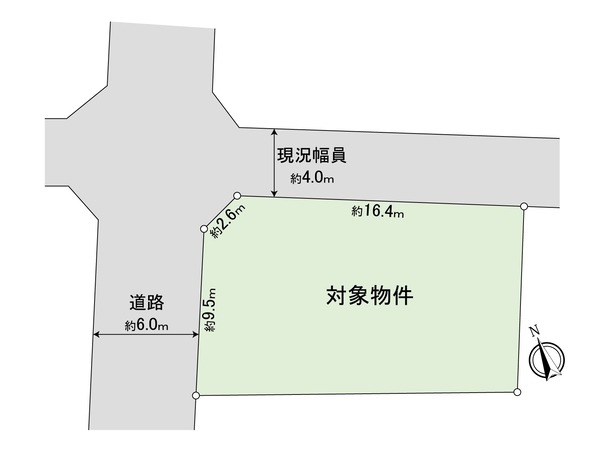 南区六ッ川4丁目工房付き住宅 地型図