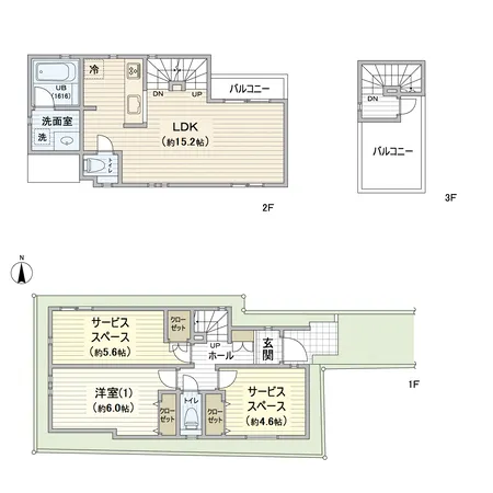 2階にLDKが設けられていますので、前面道路からの視線が気にならず、のびのびお過ごしいただけます。