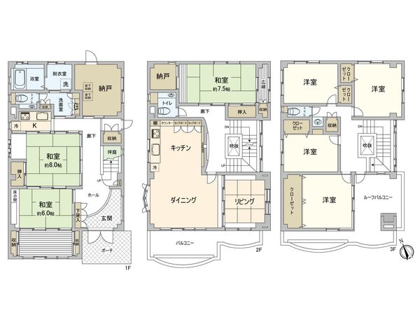 川崎区藤崎1丁目戸建 間取図(平面図)