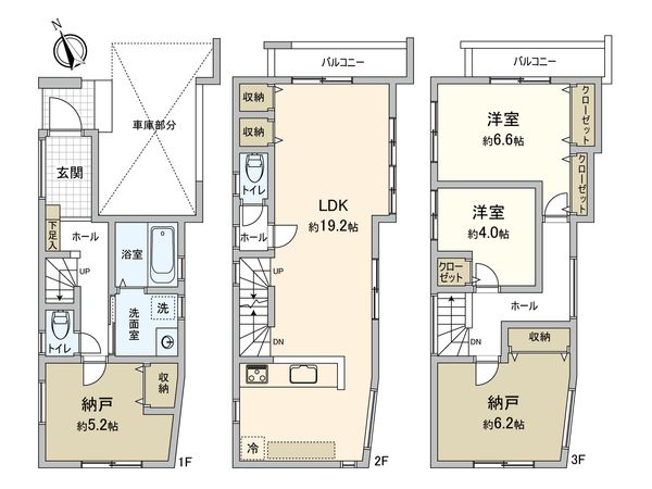 川崎区渡田新町3丁目(新築1号棟) 間取図(平面図)